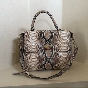 Kate Spade Snakeskin Pattern Handbag with Chain Strap